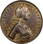 1758 Boscawen at Louisbourg Medal. Betts-403. Pinchbeck, 40.5 mm. VF-30 (PCGS).