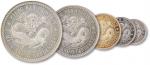 江南省造无纪年光绪元宝纪念版银币一套五枚，打制精美，GBCA MS67