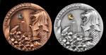 2014年两枚加坡国际钱币展铜章一组2枚 完未流通 CHINA. Duo of Copper Medals (2 Pieces), 2014