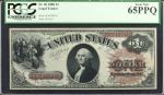 Fr. 30. 1880 $1 Legal Tender Note. PCGS Currency Gem New 65 PPQ.