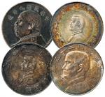 民国时期银币四枚/PCGS XF40-MS62