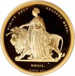 2019 英国「伟大的雕刻」系列-尤娜与狮子精铸金币200镑，重2盎司，PCGS PR69
