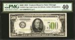 Fr. 2201-Glgs. 1934 $500 Federal Reserve Note. Chicago. PMG Extremely Fine 40.