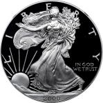 2000-P Silver Eagle. Proof-70 Ultra Cameo (NGC).