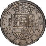 SPAIN. 8 Reales, 1618-A. Segovia Mint. Philip III (1598-1621). NGC MS-63.