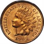 1909 Indian Cent. MS-65 RD (PCGS).