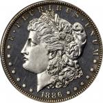 1886 Morgan Silver Dollar. Proof-62 (PCGS). CAC.