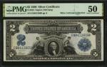 Fr. 253. 1899 $2 Silver Certificate. PMG About Uncirculated 50.