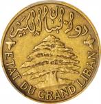 LEBANON. 5 Piastres, 1925. Paris Mint. PCGS AU-53 Gold Shield.
