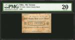 Mt. Vernon, Ohio. Knox County Bank. 1862. 75 Cents. PMG Very Fine 20.
