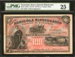 GUATEMALA. Banco Agricola Hipotecario. 100 Pesos, 1915-24. P-S105b. PMG Very Fine 25.