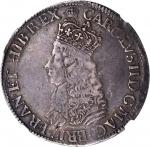 GREAT BRITAIN. 1/2 Crown, ND (1660-62). Charles II (1660-85). NGC VF-30.