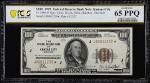 Fr. 1890-J*. 1929 $100 Federal Reserve Bank Star Note. Kansas City. PCGS Banknote Gem Uncirculated 6