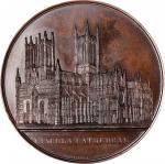 ARCHITECTURAL MEDALS. Belgium - England. Lincoln Cathedral Bronze Medal, ND (1857). Geerts (Ixelles)