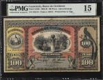 GUATEMALA. Banco de Occidente en Quezaltenango. 100 Pesos, 1902-20. P-S182b. PMG Choice Fine 15.