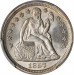 1857 Liberty Seated Dime. MS-65 (PCGS). CAC.