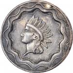 Undated (Circa 1860) Private Experimental Coin. Judd-C1861-4, Pollock-Unlisted. Rarity-8. Silver. Pl