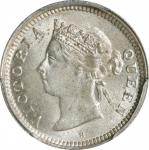 1897-H年海峡殖民地5分。喜敦铸币厂。STRAITS SETTLEMENTS. 5 Cents, 1897-H. Birmingham (Heaton) Mint. Victoria. PCGS 