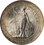 1901-B年英国贸易银元站洋一圆银币。PCGS MS-64 