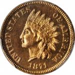 1871 Indian Cent. Proof-64 RB (PCGS).