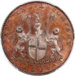 1804年苏门答腊2柯平铜币， PCGS PR64BN，纪录中仅得一枚获更高评分，罕见