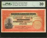PALESTINE. Palestine Currency Board. 5 Pounds, 1939. P-8c. PMG Very Fine 30.