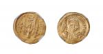 公元527-565年拜占庭帝国查士丁尼一世大帝索里多金币 NGC AU