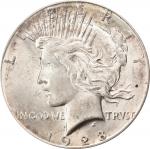1928 Peace Silver Dollar. MS-61 (PCGS).
