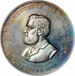 1900 Franklin Institute Longstreth Medal of Merit. Harkness Pa-78. Silver. Mint State, Cleaned.