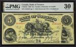 CANADA. Bank of Toronto. 5 Dollar, 1929. CH #715-22-22. PMG Very Fine 30.