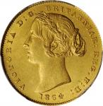 AUSTRALIA. Sovereign, 1864-SYDNEY. Sydney Mint. PCGS MS-64 Gold Shield.