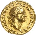 EMPIRE ROMAIN Vespasien (69-79). Aureus 69-71, Rome.