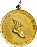 1918 New York Athletic Club Centenary Games Award Medal. Gold. 40.2 mm. 31.4 grams (including suspen