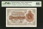FALKLAND ISLANDS. The Government of the Falkland Islands. 50 Pence, 1974. P-10b. PMG Gem Uncirculate