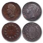 1840-1845年 法国及英国钱币各一枚