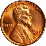 1955 Lincoln Cent. FS-101. Doubled Die Obverse. MS-65+ RD (PCGS). CAC.