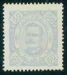  Macao  Stamp  1894 Macau Carlos I 50 reis stamp, perforation 13.5 variety, mint