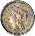 1873 Nickel Three-Cent Piece. Close 3. Proof-65 (PCGS). CAC.