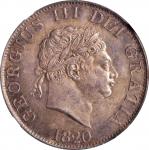 GREAT BRITAIN. 1/2 Crown, 1820. London Mint. George III. NGC MS-64.