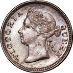 Hong Kong, 5 cents, 1893, NGC AU 58, NGC Cert. #3957229-003.
