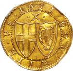 Great Britain. 1651. Gold. NGC MS61. AU. 2Crown. Commonwealth of England Gold Double Crown