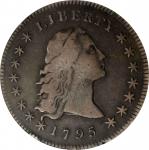 1795 Flowing Hair Silver Dollar. BB-20, B-2. Rarity-3. Two Leaves. Fine-12 (ANACS). OH.
