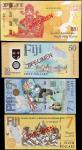 FIJI. Lot of (15). Reserve Bank of Fiji. 88 Cents, 2 to 100 Dollars, ND (2007-22). P-Various. Specim