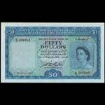 MALAYA AND BRITISH BORNEO. Board of Commissioners of Currency. $50, 21.3.1953. P-4b.