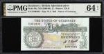GUERNSEY. Lot of (2). States Treasurer of The States of Guernsey. 1 & 10 Pounds, ND (1980-89). P-48a