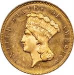 1880 Three-Dollar Gold Piece. MS-64 (PCGS). CAC. CMQ.