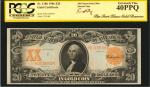 Fr. 1186. 1906 $20  Gold Certificate. PCGS Currency Extremely Fine 40 PPQ.
