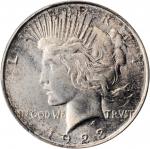 1923-D Peace Silver Dollar. MS-66+ (PCGS).