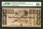 Philadelphia, Pennsylvania. Bank of the United States. 1840. $2000. G102. Choice Extremely Fine 45.
