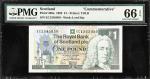 SCOTLAND. Royal Bank of Scotland plc. 1 Pound, 1992. P-356a. Commemorative. PMG Gem Uncirculated 66 